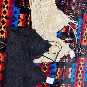 women’s plus Lace bralettes NWT